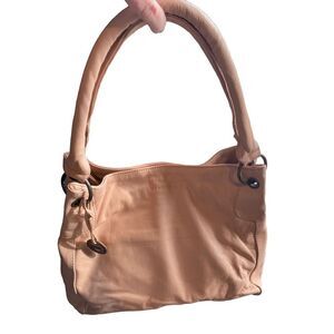 The Wanderer Travel Company THE TOULOUSE HANDBAG leather blush w/matching coin c